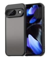 Чехол для Google Pixel 9 Caseport задняя крышка тонированная прозрачная с рамками, черный