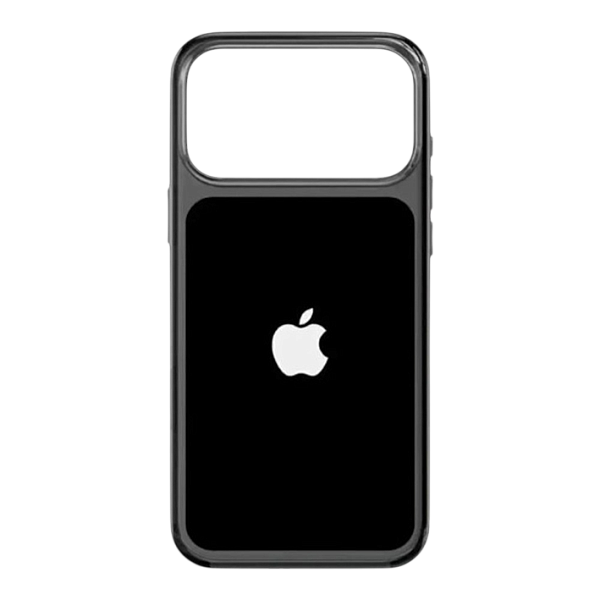 Чехол пластиковый для iPhone 17 Pro Max, CLEAR CASE цветной, черный