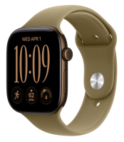 Apple Watch Series 12 GPS 42mm Aluminium Case with Dark Bronze/Olive Sport Band M/L (MJEG4)