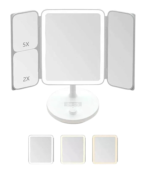 Зеркало для макияжа с подсветкой Xiaomi Jordan Judy LED 2400mAh (NV536) White