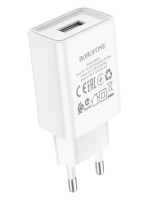 СЗУ Borofone BA68A Glacier 1USB White