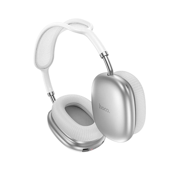 Беспроводные Наушники Hoco W55 Plus Happiness ANC BT серебро