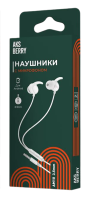 Наушники Aksberry АM10 Sport с микрофоном (белый)