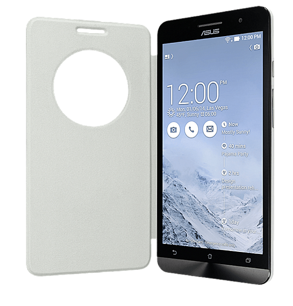 Чехол для Asus Zenfone 2 ZE550ML View Flip Cover белый