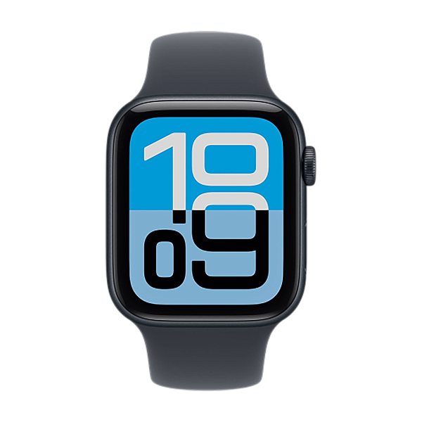 Apple Watch SE 3 (2025) GPS 40mm Aluminum Case with Midnight/Midnight Sport Band M/L (MEHC4)