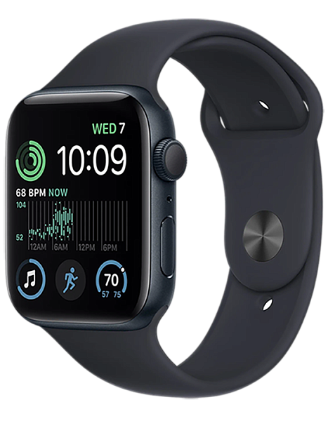 Apple Watch SE 2 (2023) GPS 40mm Aluminum Case with Midnight Sport Band S/M (MR9X3)