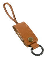Кабель-брелок MB Mobility USB – Lightning, 25 см, коричневый