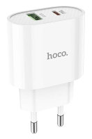 Сетевое зарядное устройство Hoco C95A Lineal 1xUSB, 1xUSB-C, 3А, PD20W, QC3.0 White