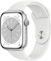 Apple Watch Series 8 GPS 45mm Aluminium Case with Silver/White Sport Band M/L (MP6Q3)