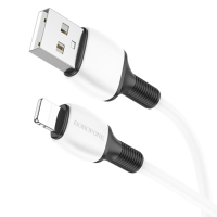 Кабель BOROFONE BX84 Rise USB to Lightning, 1м, 2.4A белый