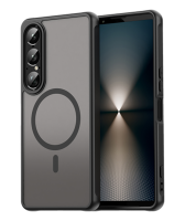 Чехол для Sony Xperia 1 VII Caseport, MagSafe, тонированная прозрачная крышка, Black