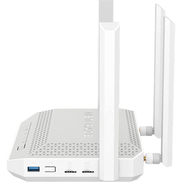 Wi-Fi Роутер KEENETIC Netcraze Hopper 4G+ (NC-2312), 10/100/1000BASE-TX/4G cat.6, White