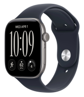 Apple Watch Series 12 GPS 42mm Aluminium Case with Space Gray/Navy Blue Sport Band S/M (MJE74)