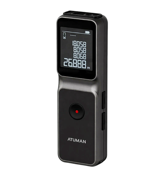 Лазерный дальномер Xiaomi ATuMan Duka LSA Laser Rangefinder 50м (LS3) Black EU