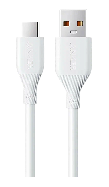 Кабель Anker USB-A  to USB-C 1m 6A TPE (A8001), белый