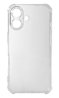 Накладка силикон iBox Crystal для iPhone 16, с усиленными углами (прозрачный)
