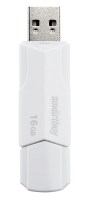 USB-накопитель 16Gb SmartBuy Clue, USB 2.0, белый