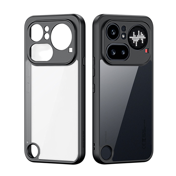 Чехол для Nothing Phone 4a Pro, Dux Ducis, серия Aimo Series, прозрачный с черными рамками