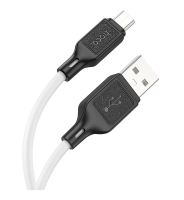 Кабель Hoco X90 Cool USB - MicroUSB, 2.4A, 1.0м белый