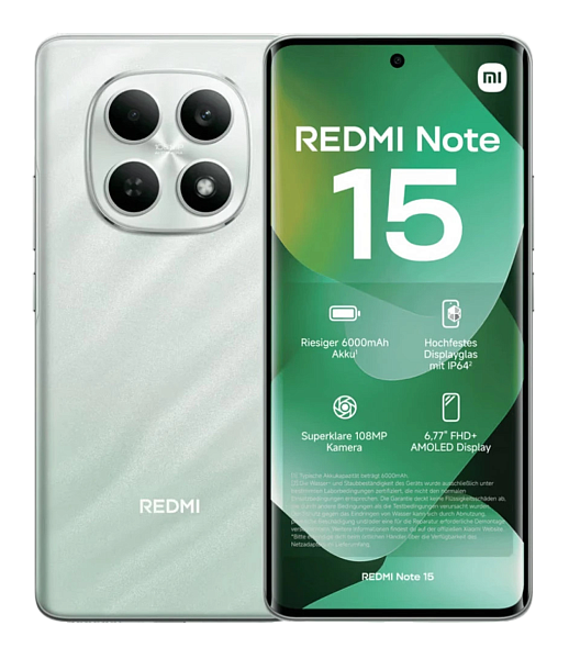 Xiaomi Redmi Note 15 4G 8/256Gb Forest Green (Зеленый) (Global) Dual nano Sim