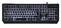 Клавиатура Qumo office BASE K59, проводная, 104 клавиши, белая подсветка, golden USB