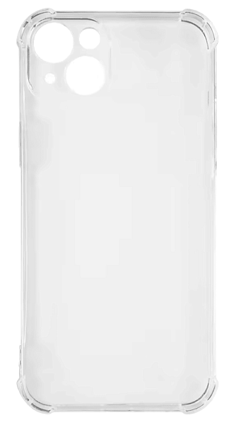 Накладка силикон iBox Crystal для iPhone 15 Plus, с усиленными углами (прозрачный)