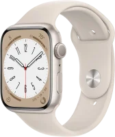 Apple Watch Series 8 GPS 45mm Aluminium Case with Starlight Sport Band M/L (MNUQ3)