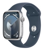 Apple Watch Series 9 GPS 41mm Aluminium Case with Silver/Storm Blue Sport Band M/L (MR913) Apple Watch Series 9 GPS 41mm Aluminium Case with Silver/Storm Blue Sport Band M/L (MR913)