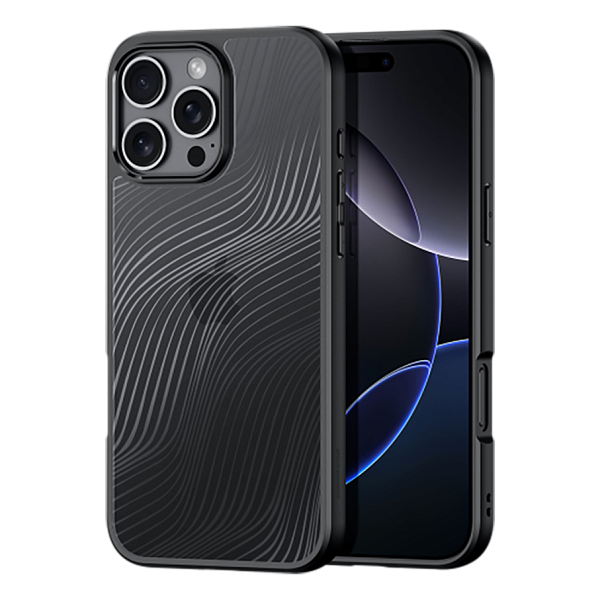 Чехол с мягкими рамками для iPhone 16 Pro Max от Dux Ducis серия Aimo Series Case, черный