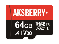 Карта памяти Aksberry MiroSDXC 64gb Class 10 A1/ V30/UHS-I