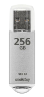 USB-накопитель  256Gb SmartBuy V-Cut, USB 3.0/3.1, серебро