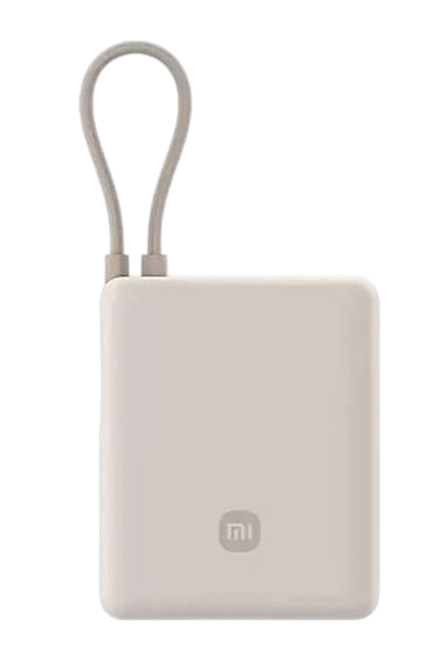 Внешний аккумулятор Xiaomi Mi 10000 33W встроенный кабель USB-C (PB1033MI) бежевый