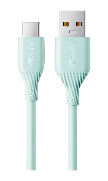 Кабель Anker USB-A  to USB-C 1m 6A TPE (A8001), зеленый
