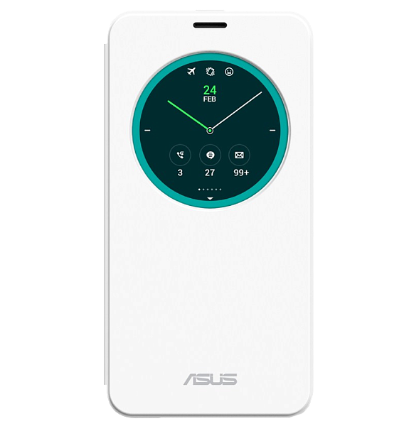 Чехол для Asus Zenfone 2 ZE550ML View Flip Cover белый