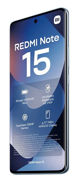 Xiaomi Redmi Note 15 4G 8/128Gb Glacier Blue (Синий) (Global) Dual nano Sim