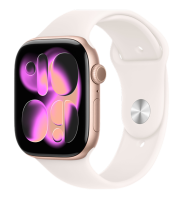 Apple Watch Series 11 GPS 46mm Aluminium Case with Rose Gold/Light Blush Sport Band M/L (MEV74) Apple Watch Series 11 GPS 46mm Aluminium Case with Rose Gold/Light Blush Sport Band M/L (MEV74)