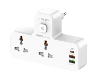 Сетевой фильтр LDNIO SC2311, 2 розетки, 2 USB, 1 PD White Сетевой фильтр LDNIO SC2311, 2 розетки, 2 USB, 1 PD White
