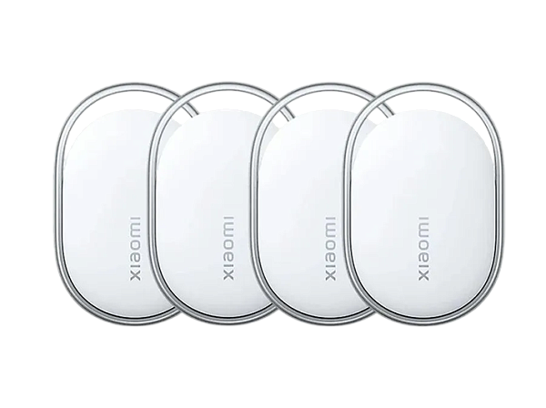 Умный трекер Xiaomi Tag (4 Pack), работает с Apple Find My и Google Find Hub, silver