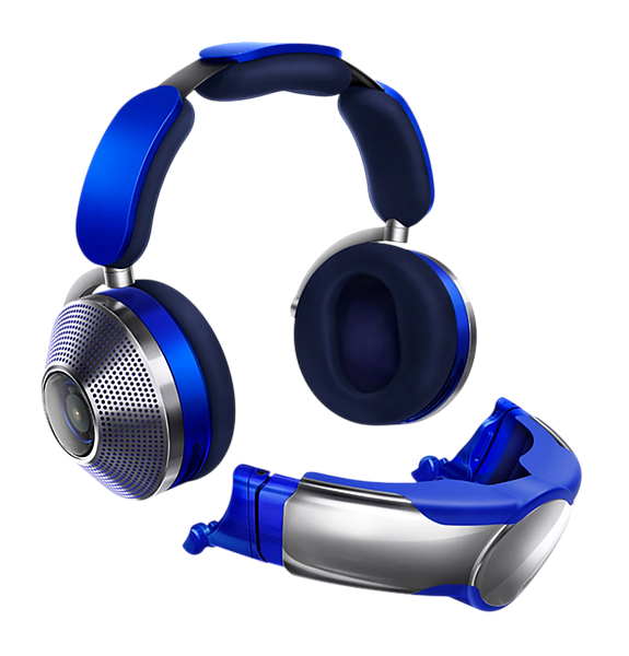 Беспроводные наушники Dyson Zone Headphones with Air Purification Ultra Blue/Prussian Blue (Синий)