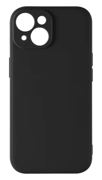 Накладка силикон iBox Case для iPhone 15, с защитой камеры и подложкой, черный