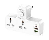 Сетевой фильтр LDNIO SC2311, 2 розетки, 2 USB, 1 PD White