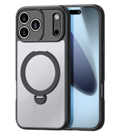 Чехол для iiPhone 17 Pro, Dux Ducis Aimo Mag, MagSafe (магнитная откидная подставка), черный Чехол для iiPhone 17 Pro, Dux Ducis Aimo Mag, MagSafe (магнитная откидная подставка), черный