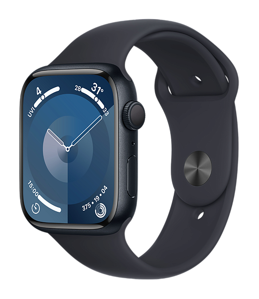 Apple Watch Series 9 GPS 41mm Aluminium Case with Midnight Sport Band M/L (MR8X3)