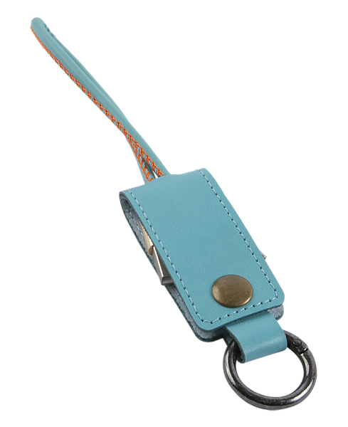 Кабель-брелок MB Mobility USB – Lightning, 25 см, голубой