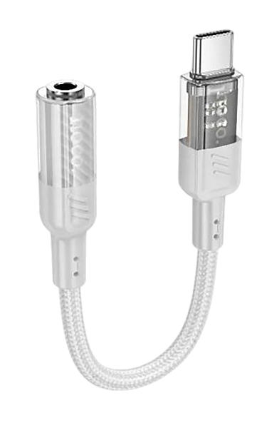 Переходник Hoco LS37 Type-C Digital 3.5 Audio converter, серый