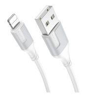 Кабель BOROFONE BX101 Creator USB to Lightning 1м, 2.4A White
