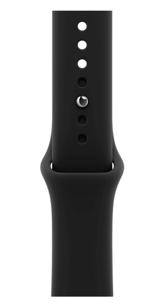 Apple Watch Series 12 GPS 42mm Aluminium Case with Black/Black Sport Band S/M (MJEA4)