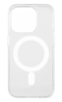 Накладка пластик Red Line для iPhone 16 Pro Max, для MagSafe, с силиконовым краем, прозрачная