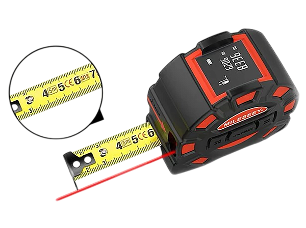 Рулетка лазерная Xiaomi Mileseey DT11 Laser Tape Measurer 2 in 1 Global