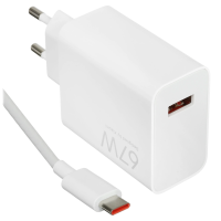 Сетевое зарядное устройство Xiaomi 67W HyperCharge Combo (TypeA) Global (MDY-12-EH) White